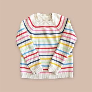 Primary - Striped Multicolor Kid’s Sweater Size 8-9
